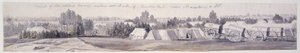 Acampamento em Maestricht, 1747 (caneta, tinta cinza lavagem, und wc no papel)
